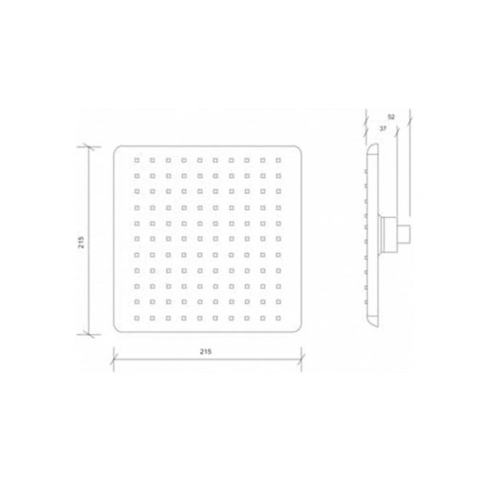 Tema Tetra Banyo Tepe Duş Başlığı Başlık Kireç Kırıcılı Sistem Siyah