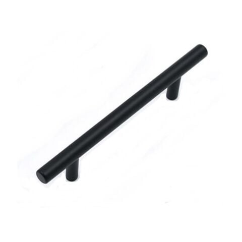 Alüminyum Paslanmaz Mat Siyah 96 mm Mobilya Kulp Çap :12 mm