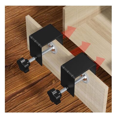 4 Adet Hands Çekmece Yüzü Bağlama Montaj Aparatı Metal