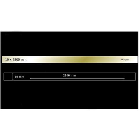 10 mm x 2800 mm Altın Sibu Aynalı Pleksi Şerit Mobilya Süsü