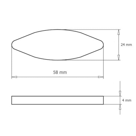 1000 Adet Ahşap Bisküvi Kavela Lamel Yaprak Kavelya No:20
