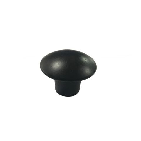 100 Adet Plastik Mantar Düğme Mobilya Kulp Tek Vidalı Mat Siyah