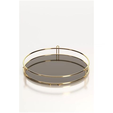 Tekno Tel EG-212 Tek Katlı Banyo Aksesuar Sunum Rafı Altın