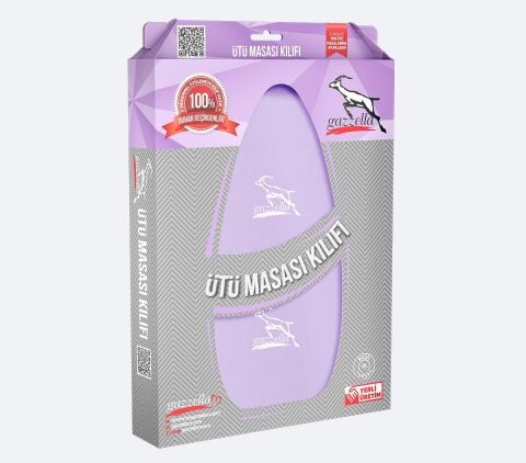 Gazella Ütü Masası Kılıfı Bezi 50 x 135 cm Lila