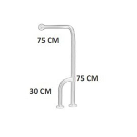 Tema Engelli Yerden Duvara Döner Ayaklı Tutunma Barı Paslanmaz