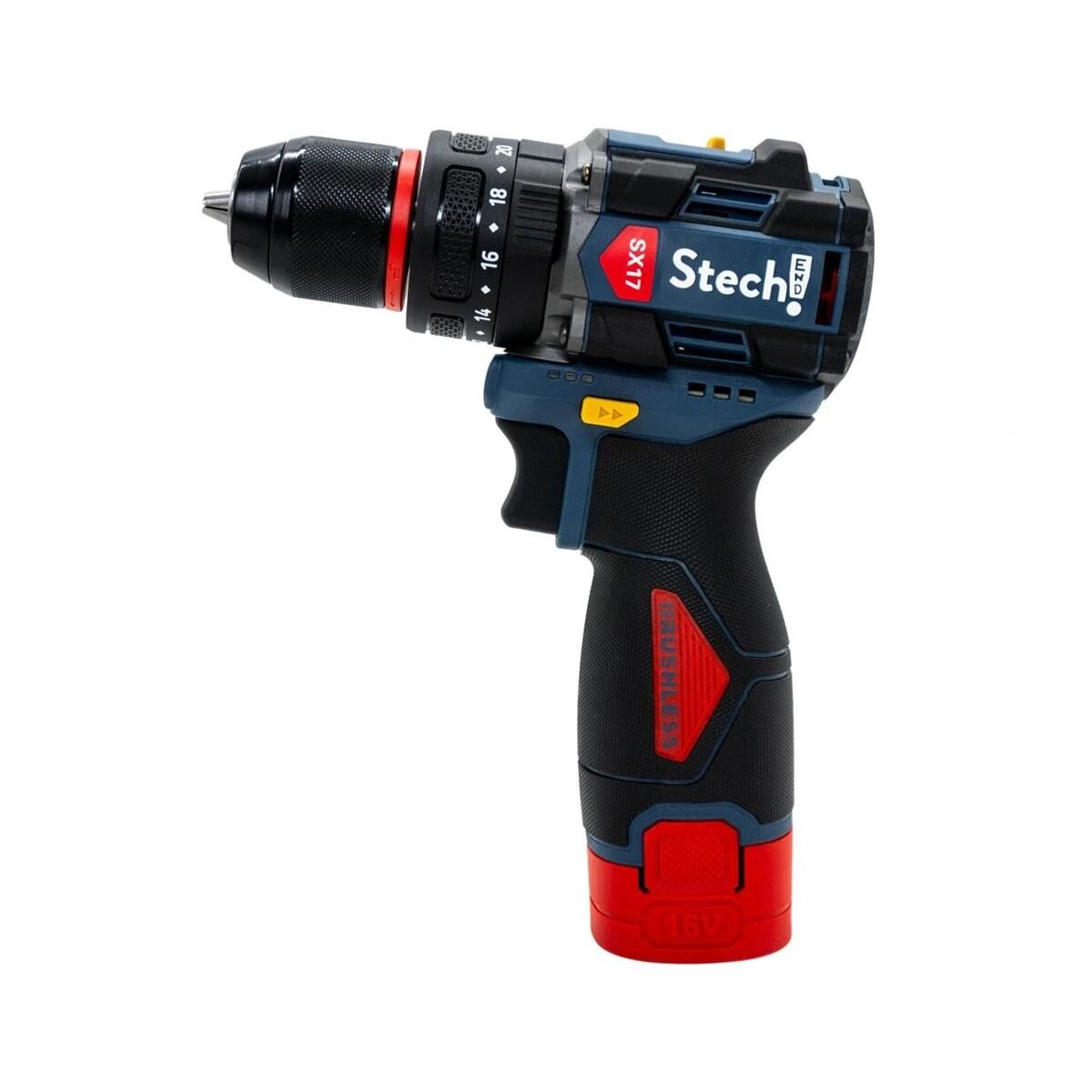 StechEnd SX17 Darbeli Akülü Vidalama Matkap 2 x 2Ah