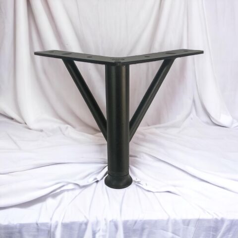 Firkete Ayak Metal 20 cm Mat Siyah Mobilya Koltuk Ayağı