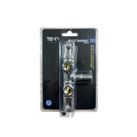 Tema Multi Taharet Musluğu Çift Çıkışlı Ara Musluk Blister Ambalaj
