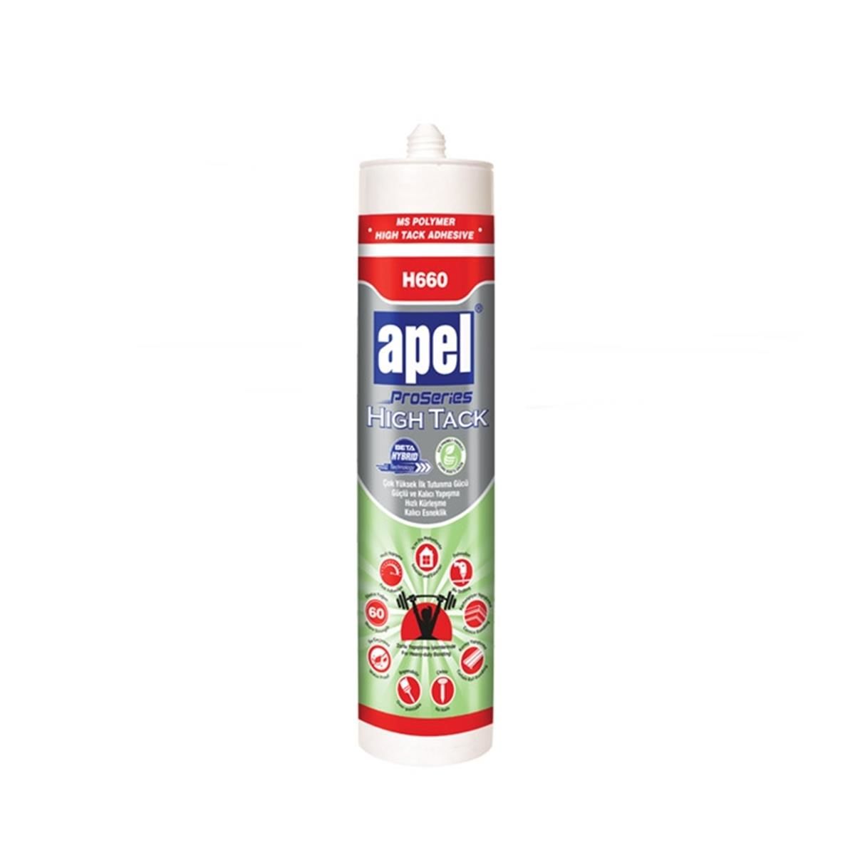 Apel High Tack Montaj Yapıştırıcı Korniş Yapıştırıcısı 290 ml Beyaz