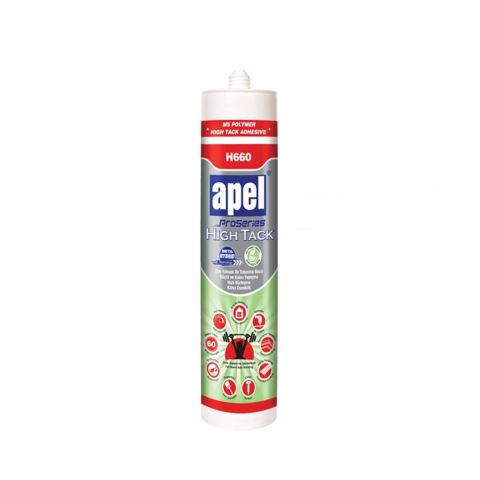 Apel High Tack Montaj Yapıştırıcı Korniş Yapıştırıcısı 290 ml Beyaz