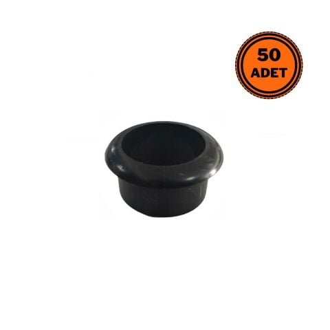 Doğalgaz Flex için 50 Adet Mermer Üstü Delik Tıpası Yüzük Siyah