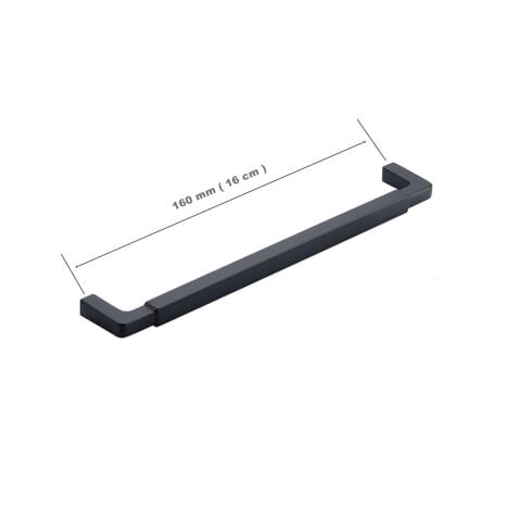 Doğanlar Z.318 Dolap Mobilya Kulp Mat Siyah 160 mm