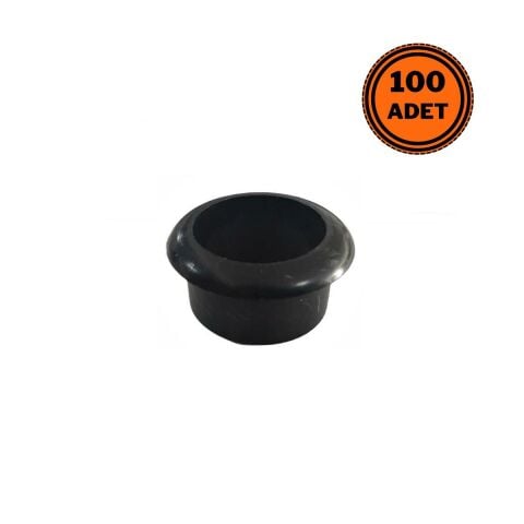Doğalgaz Flex için 100 Adet Mermer Üstü Delik Tıpası Yüzük Siyah
