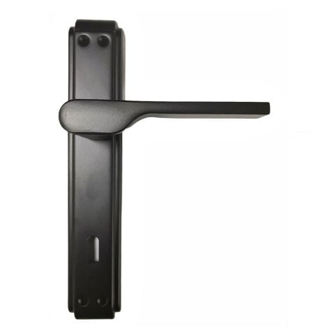 Hira Eda Gül Alüminyum Kapı Kolu Mat Siyah Oda