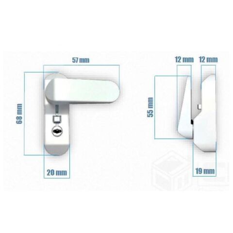 5 Adet Penkid Pvc Pencere Çocuk Emniyet Kilidi Anahtarlı Beyaz