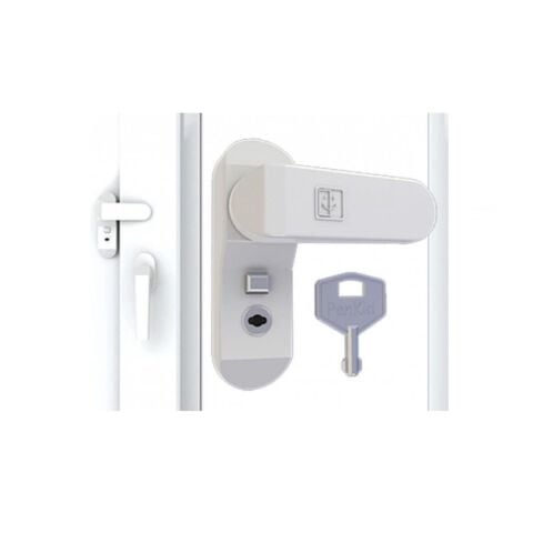 5 Adet Penkid Pvc Pencere Çocuk Emniyet Kilidi Anahtarlı Beyaz