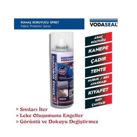 Vodeaseal Kumaş Koruyucu Su Kaydırma Özellikli Sprey 200 ml