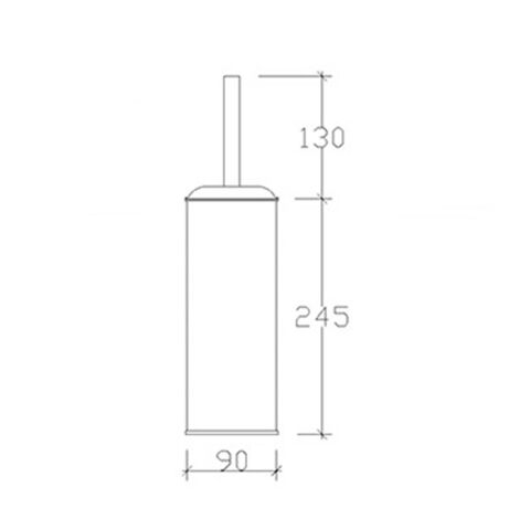 Tema Role 304 Kalite Paslanmaz Klozet Wc Fırçası