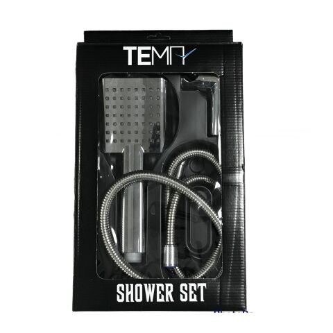 Tema Tetra Mafsallı Askılı Banyo Duş Takımı Seti Krom