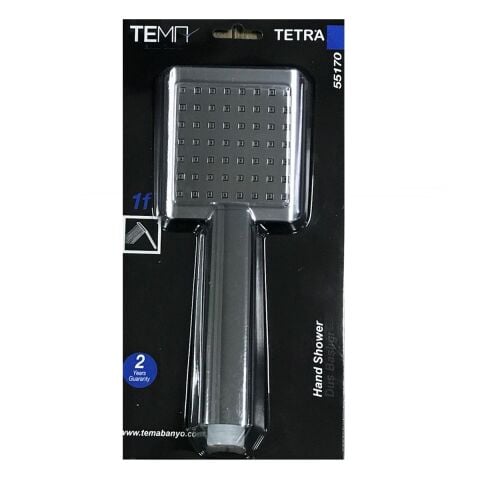 Tema Tetra Banyo Duş Başlığı El Duşu Krom Blister Ambalaj
