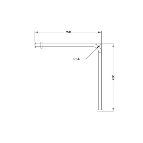 Tema Engelli Yerden Duvara L Tipi Tutunma Barı Paslanmaz