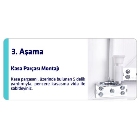 Arwin Sol Açılım Pencere için Kademeli Havalandırma Mekanizması