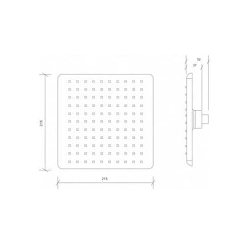Tema Tetra Ankastre Duş Seti 3 Yollu Mat Siyah