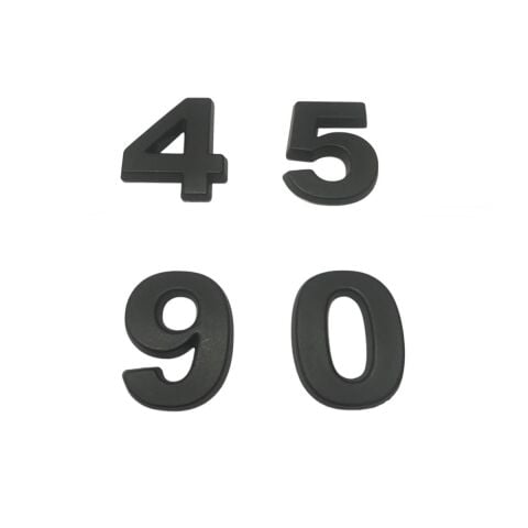 Yapışkanlı Plastik Rakam 3,75 cm Mat Siyah ( 1 Adet Rakam Fiyatıdır )