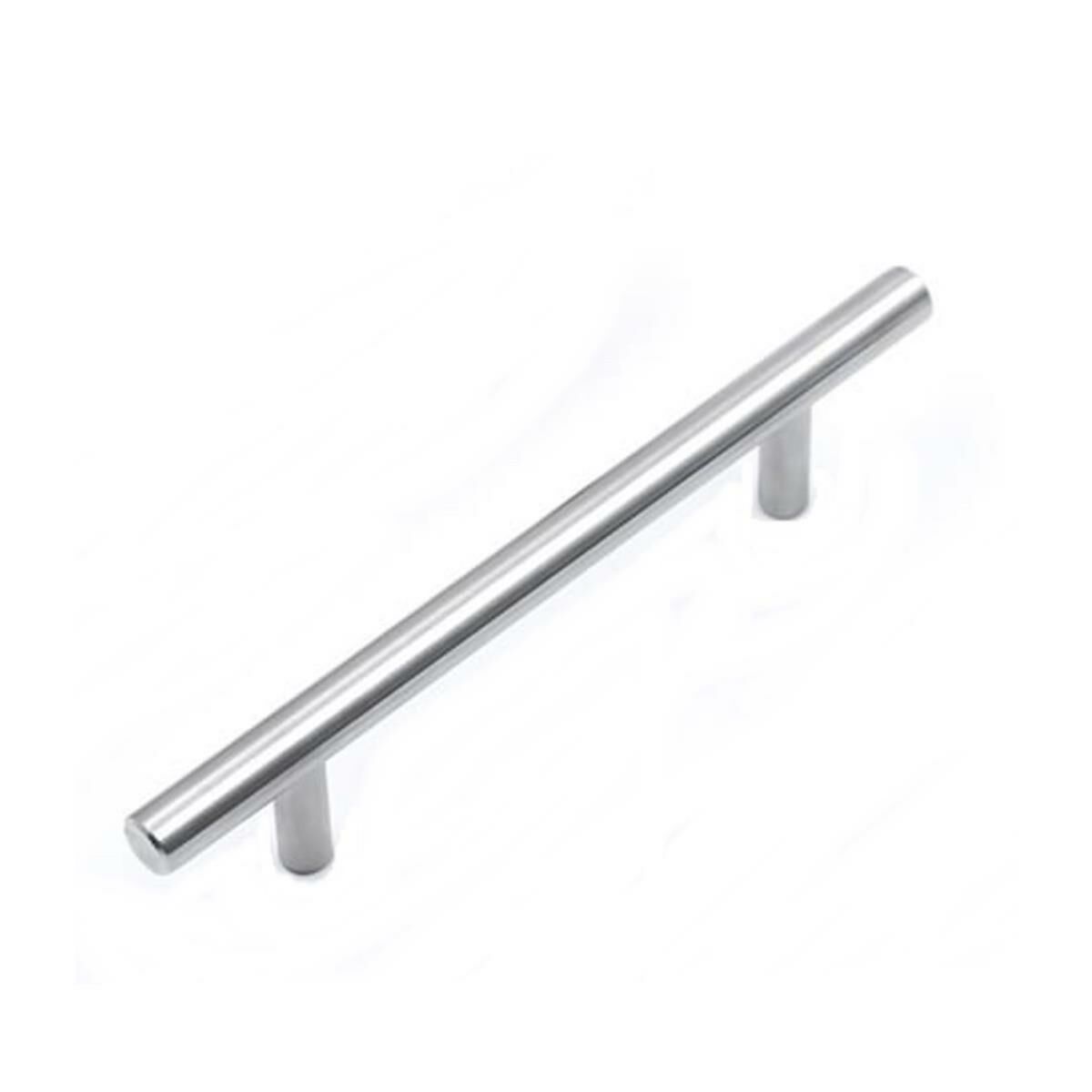 Alüminyum Paslanmaz İnox 128 mm Mobilya Boy Kulp Çap: 12 mm