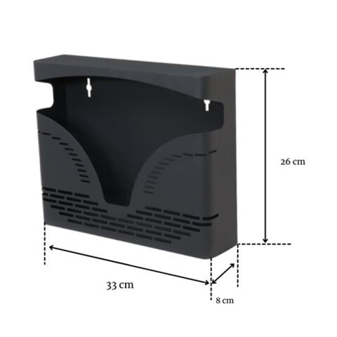 Akşan Metal Apartman Gazetelik Dergilik İlan Posta Kutusu Antrasit