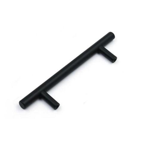 Alüminyum Paslanmaz Mat Siyah 96 mm Mobilya Kulp Çap :12 mm