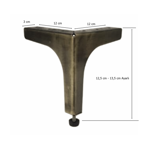 Klas Ayak Metal 12,5 cm Antik Mobilya Koltuk Ayağı