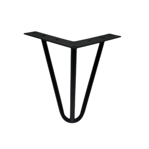 Çubuk Ayak Metal 15 cm Siyah Mobilya Koltuk Ayağı