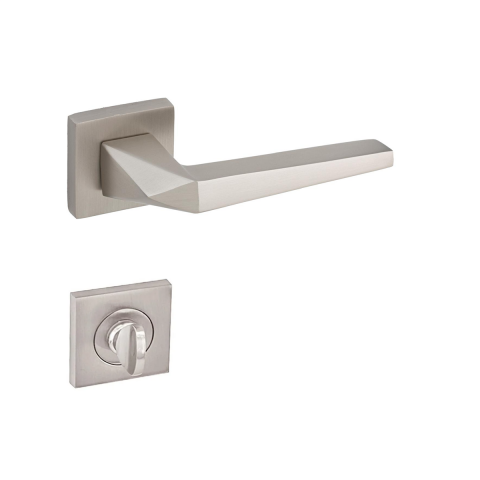 Meysan Kübra Kare Rozetli Kapı Kolu Saten Wc