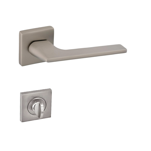 Meysan İrem Lüx Kare Rozetli Kapı Kolu Saten Wc