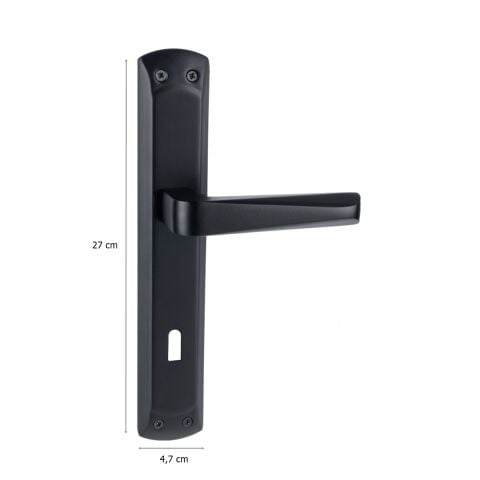 Arpat Rosa Grand Lüx Alüminyum Kapı Kolu Mat Siyah Oda