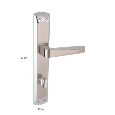 Arpat Rosa Grand Lüx Alüminyum Kapı Kolu Krom Saten Wc