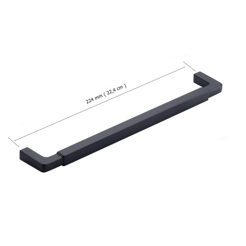 Doğanlar Z.318 Dolap Mobilya Kulp Mat Siyah 224 mm