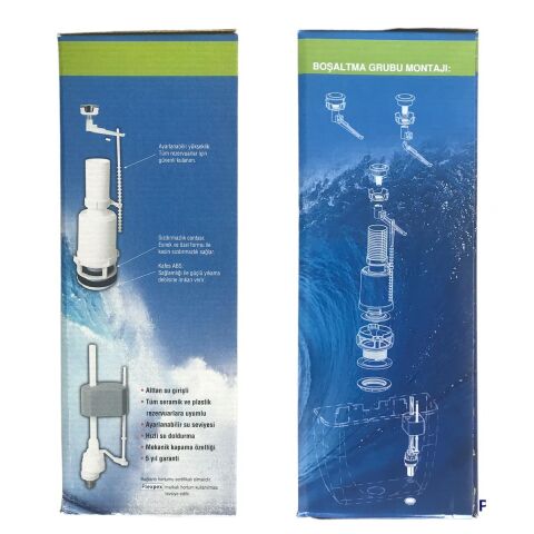 Veravit Vera Basmalı Tek Kademeli Klozet Rezervuar İç Takım