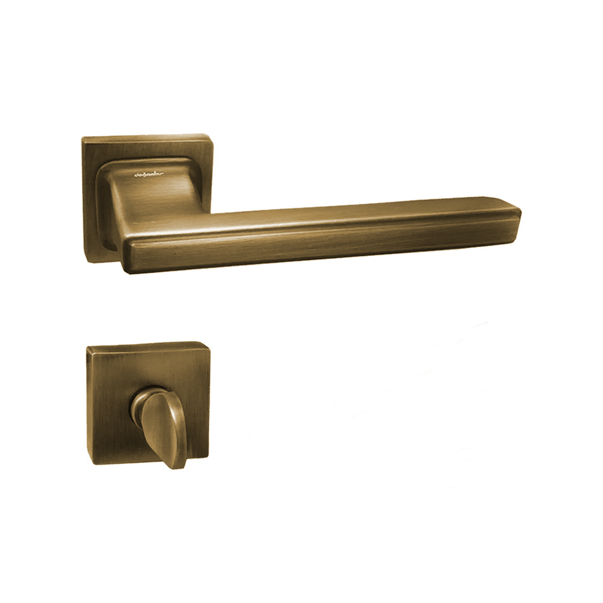 Doğanlar Techno Kare Rozetli Kapı Kolu Olifka ( Antik Sarı ) Wc