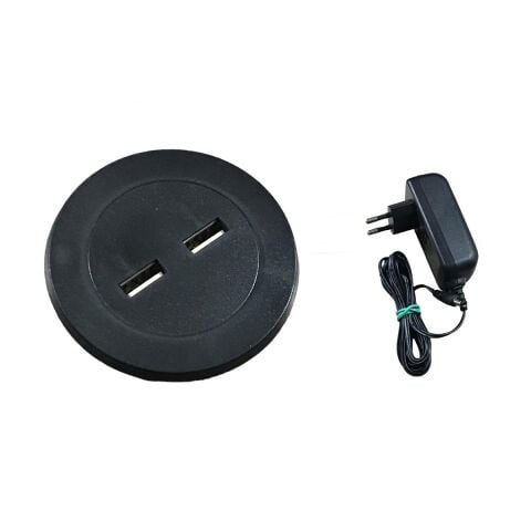 Masa Oturma Grubu için Mini Usb Şarj Cihazı Siyah Adaptör Dahil