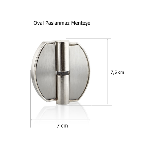 Islak Hacim Kompakt Kabin Paslanmaz Oval Kapı Menteşesi Sol
