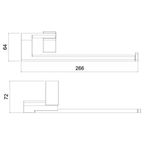 Tema Premium Serisi Mutfak Kağıt Havluluk Mat Siyah