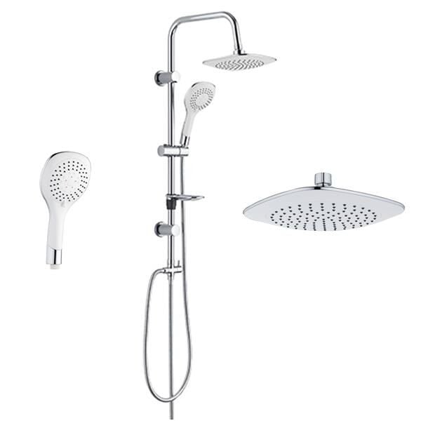 Tema Rain Bianco Sürgülü Banyo Duş Takımı Seti 5+1 Fonksiyonlu