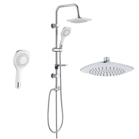 Tema Rain Bianco Sürgülü Banyo Duş Takımı Seti 5+1 Fonksiyonlu