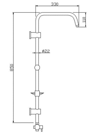 Tema Banyo Rain Pratik Bianco Tepe Duş Takımı Seti 53270