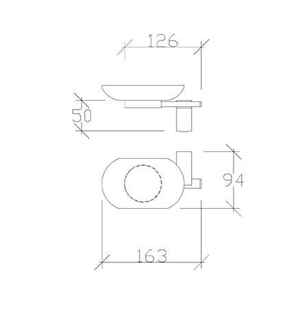 Tema Premium Serisi Banyo Sabunluk Mat Siyah