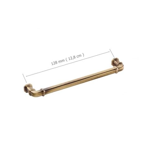 Doğanlar Gusto 128 mm Mobilya Kulp Olifka Antik Sarı