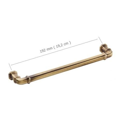 Doğanlar Gusto 192 mm Mobilya Kulp Olifka Antik Sarı