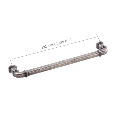 Doğanlar Gusto 192 mm Mobilya Kulp Antik Gümüş